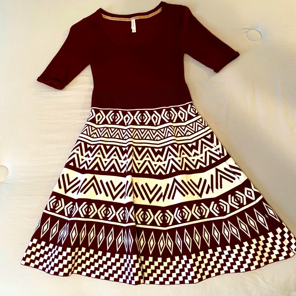 Maroon Sweater Dress